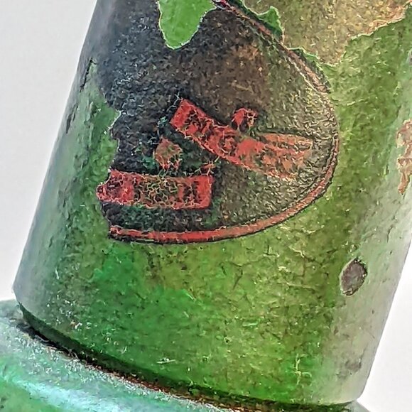 Beautiful Art Deco Cast Iron Goose-neck Table Lamp - Green, Eagle brand no shade - Picture 6 of 10